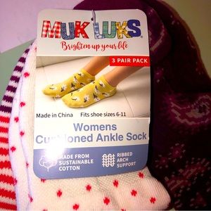 Mike Luks Cushioned Ankle Socks 2 pkgs 6 pr